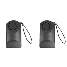 2X for Touch Door Knob Entry Alarm Alert Security Anti Theft 120dB (Without 9V Battery)