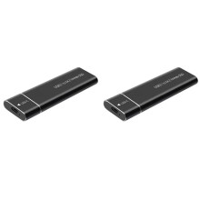2X Boîtier SSD M.2 NVME USB 3.1 pour Disque Dur Externe SSD PCIe 10 Gbit/S pour Disque Dur SSD NVME