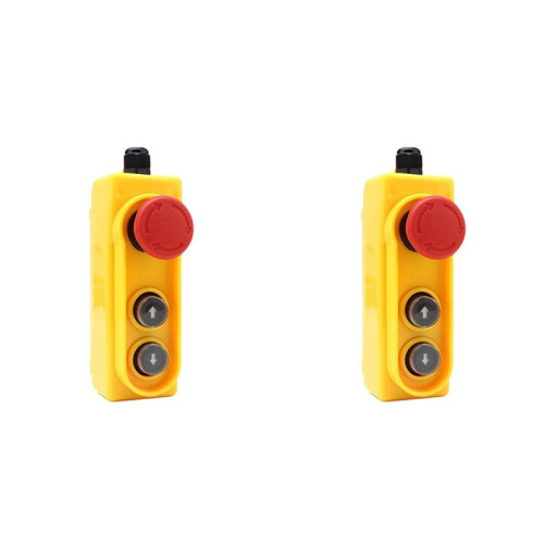 2X Rain Proof Lifting Button Box Emergency Stop Button  2.2KW Direct Control Electric Hoist  220V