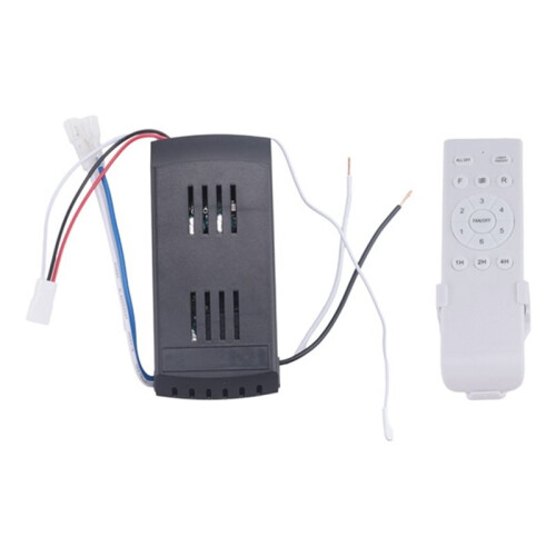 2X Universal Ceiling Fan Remote Control Kit 30W 6-Speed Timing Function  Fan Light Remote Replacement 1