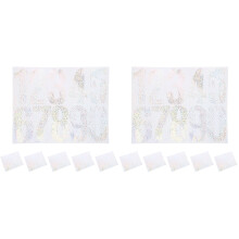 12Feuilles Numéros Autocollants PVC Pour Aux Lettres Et