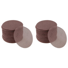 100 Pcs 5 Inch Abranet Sanding Mesh Anti-Clog Hook Loop Dust Free Net Sandpaper 400 Grit Brown Aluminum Oxide