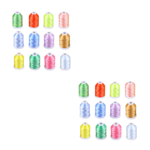 Stickgarn Set, Polyester, Für Computer-Stickerei, Bunt