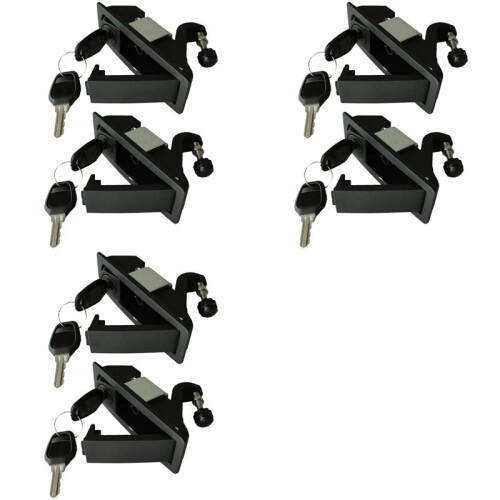 6PCS Compression  Lock Trigger  Lock Zinc Alloy Adjustable Lever Hand Operated Compression  Flush Black
