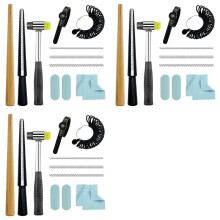 3X Ring Mandrel Ring Sizer Tool Ring Measurer with Quarter Sizes Finger Size Measuring Ring Shaper to Fix Bent Rings