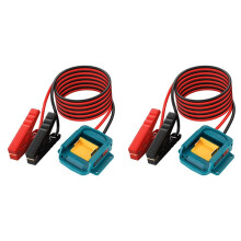2X Startkabelklemmen voor  Lithium-Accu 12AWG Draagbare Stroomaansluiting Lithium-Accu-Startkabel