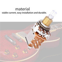 9Stck A500K Potentiometer Push-Pull-Schalter Gitarrensteuerpotentiometer E-Gitarren-Tonvolumen-Teile Gold