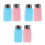 6Pcs Refillable Alcohol Press Down Solvent Pump Bottles Assorted Color 1