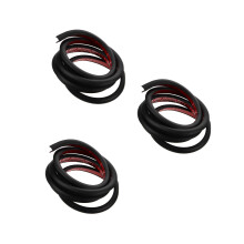 3Rouleaux Silicone Noir Pour Gouttière Rv Trim Flexible Séchage Rapide