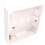 kenable Surface Mount Back Box Pattress Box 1 Gang 16mm White 1