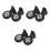 6Sets Easy Clean Black Whistling Kettle Spout Replacement Accessory 6
