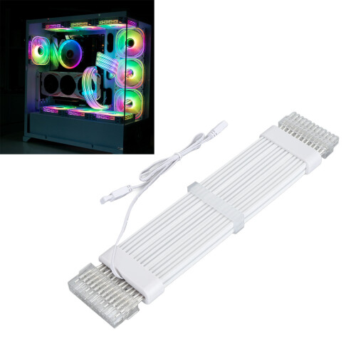 ARGB 24 Pin Extension 18AWG Silver UK
