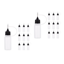 20Pcs Durable Pe Paint & Glue Applicator Bottles Multi-Color Squeeze