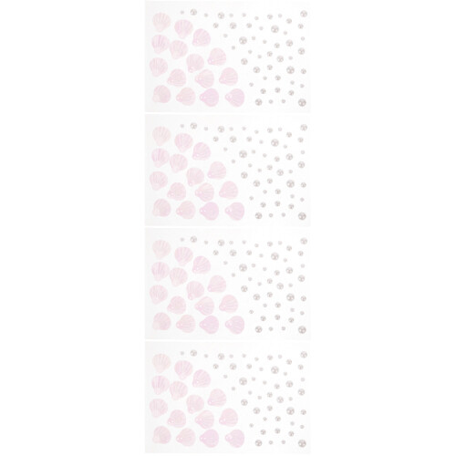 4Feuilles Pierres Précieuses Autocollantes Corps Colorés