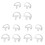 6Pairs Clear Waterproof Silicone Earplugs Comfortable Ear Protection 1