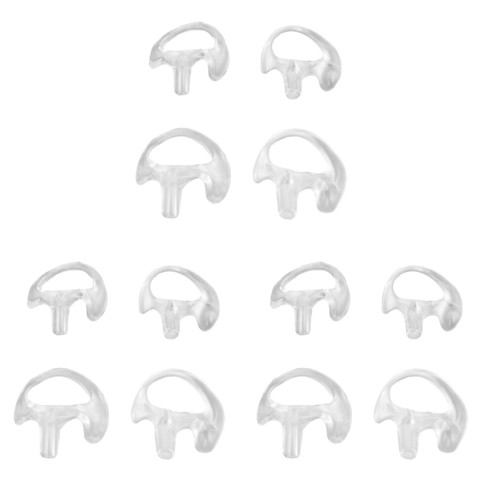 6Pairs Transparent Silicone Ear Plugs Soft Waterproof Noise Reduction 3702192837750