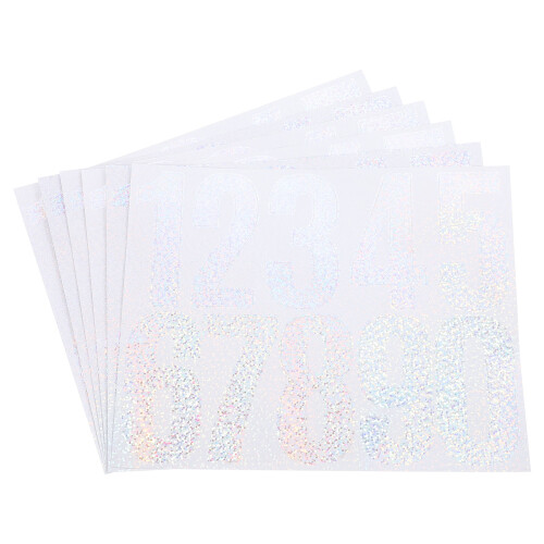 12Sheets Multi-Use PVC Number Stickers for Trash Can and Mailbox 2