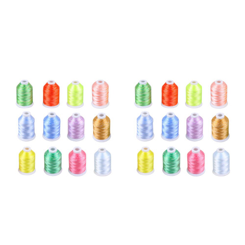 Stickgarn Set, Polyester, Für Computer-Stickerei, Bunt 2