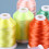Stickgarn Set, Polyester, Für Computer-Stickerei, Bunt 9