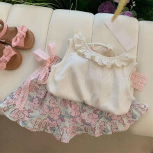Sleeveless Baby Girl Princess Set Cotton