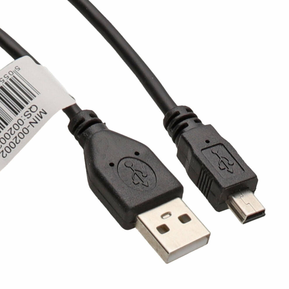 Kenable Usb 2.0 24Awg Hi-Speed A To Mini-B 5 Pin Cable Power & Data Lead 1.8M