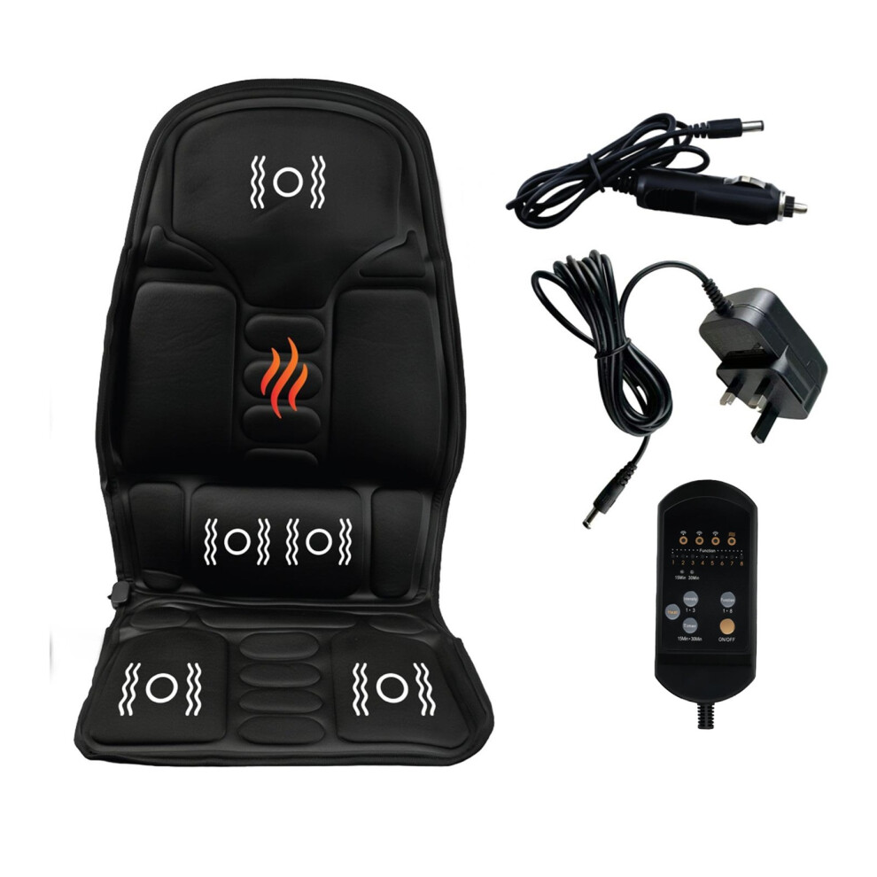 Gr8 Garden Heated Massage Seat Cushion 12V Car & Home 5 Motor