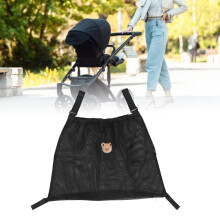 Waterproof Polyester Baby Stroller Organizer Diaper Bag 50x67cm Black