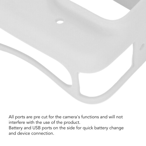 Shockproof Silicone Lens Cover for Ace Pro Action Camera Waterproof White 2