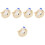 5Sets Blue Pig Saliva Sampling Rope Set Cotton & Plastic Home Use Tool 5