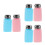 6Pcs Refillable Alcohol Press Down Solvent Pump Bottles Assorted Color 6