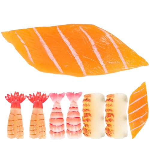 16Pièces Décor Sushi Imité Couleurs Variées Jouets Résistants 1