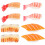16Pièces Décor Sushi Imité Couleurs Variées Jouets Résistants 3