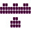 Fil Violet Crochet DIY Tapis Décoration 4