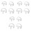 6Pairs Clear Waterproof Silicone Earplugs Comfortable Ear Protection 3