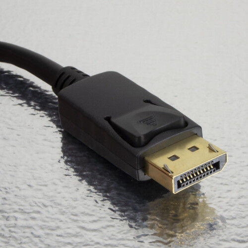 kenable DisplayPort Male Plug to Plug Video Cable GOLD  1m LOCKING 1