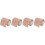 4Rouleaux Bordure Décorative Adhésive Marron Pour Mur Et 3