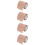 4Rouleaux Bordure Décorative Adhésive Marron Pour Mur Et 7
