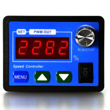 Controlador de Velocidad del Motor DC6-55V 20A PWM con Funciones de  y Retroceso Regulador Ajustable Generador Gobernador del Motor