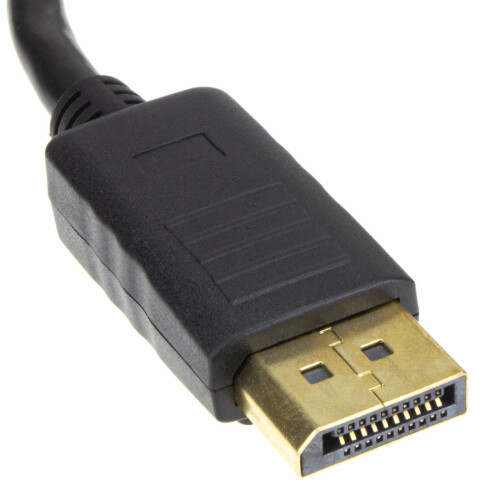 kenable DisplayPort Male Plug to Plug Video Cable GOLD  3m LOCKING 2