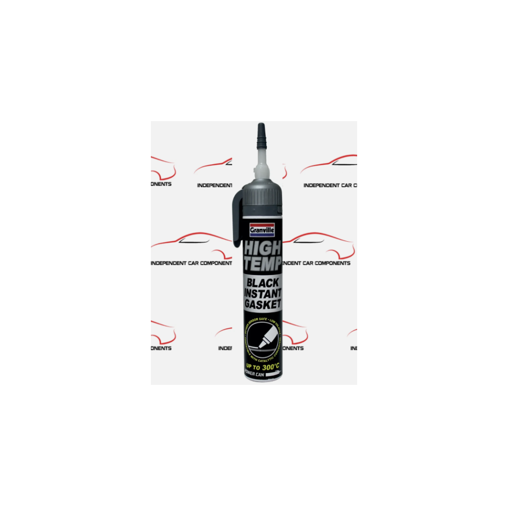 Granville High Temperature Temp Black Instant Gasket Silicone Sealant Can 200Ml
