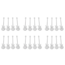 Guitar Coffee Teaspoons,24 Pcs Stainless Steel Musical Coffee Spoons Teaspoons Mixing Spoons Sugar Spoon(Silver)