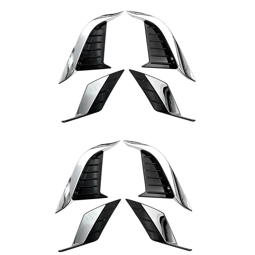 4X For 2020 2021 Abs Chrome Front Rear Fog Lamp Eyelid Eyebrow Cover Trim Light 6033664572600