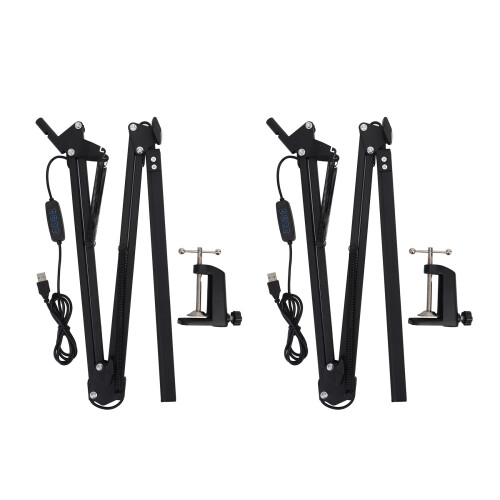 2X LED Desk Lamp with Clamp,Adjustable Swing Arm Desk Lamp,Modern Architect Table Lamp for Study/Reading/Office/Work 1