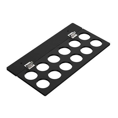 Holder, Under Cabinet Pull  Storage Coffee Holder Compatible with 12 Cup Pods, Space Save Coffee Pods Rack Black