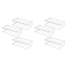 Suporte de Pirulito de 6 Peças 15 Furos Acrílico Transparente Suporte para Bolo de ExibiçãO Suporte de Pirulito para Festa de Casamento