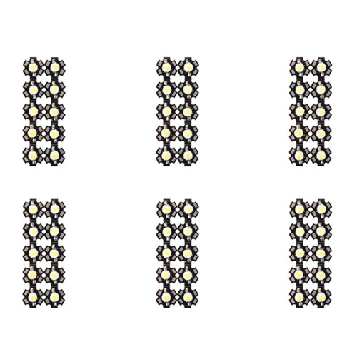60 Pieces 3W High Power Warm White LED Light Lamp Bulbs