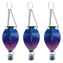 3X Art & Gift Solar Hot Air Balloon Lantern - Hanging Solar-Powered LED Lights, Waterproof Portable Decorative