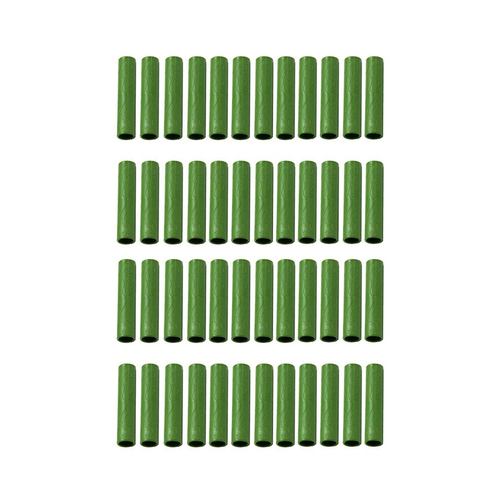 Semoic 40Pcs 8Mm Garden Stake Straight Connectors Plastic Garden Stake Connecting Pipe Heavy Duty Plant Support Stake