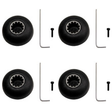 4 Set di Kit di Ricambio per Presa per Frullatore nel Metallo e Plastica Nera per Pezzi di Ricambio per Frullatore  con Chiave