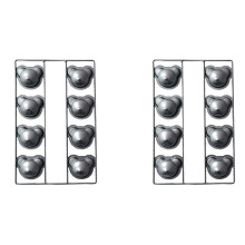2X 8 Cavity Non-Stick Cake Baking Pan,Non-Stick Cute Bear Muffin DIY Dessert Pastry Baking Decor Tools for Baking Tool